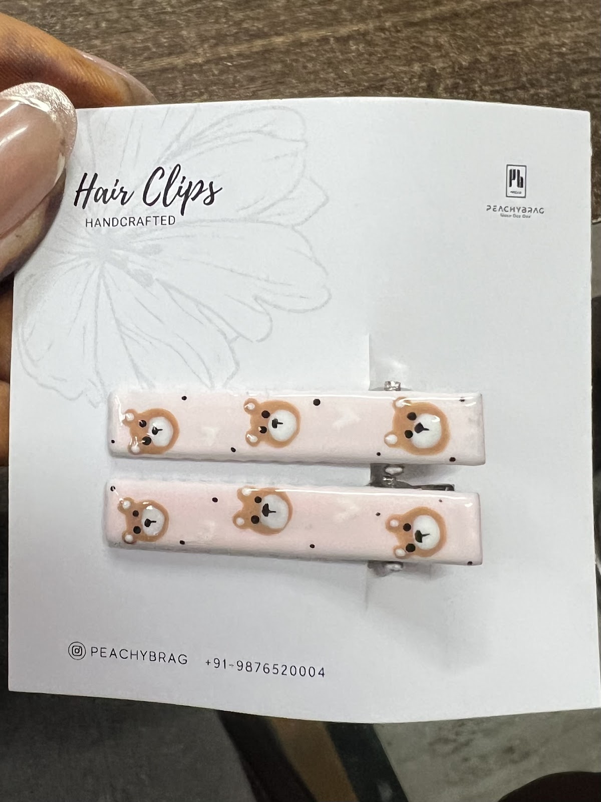 Bearly Blush HairClip