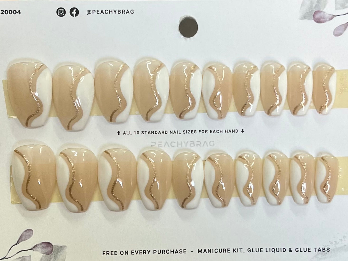 Soft Twirl WHITE Nails
