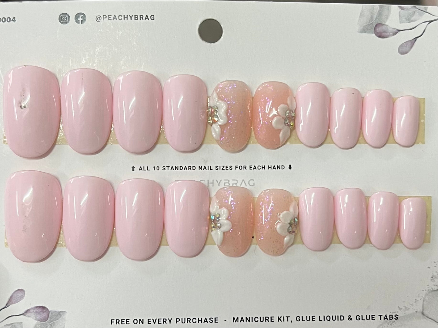 Floraa Fab 4Designer Nails