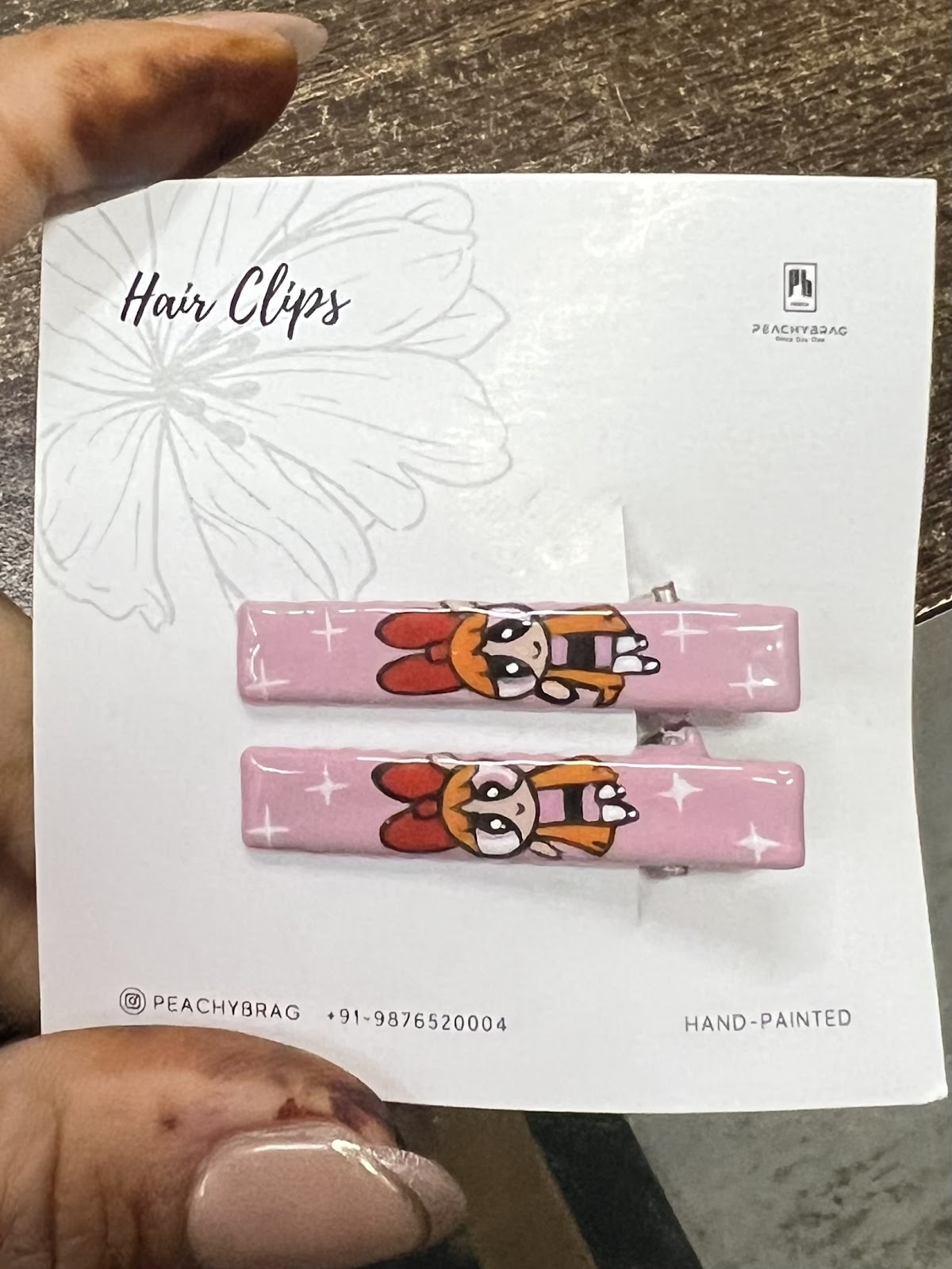 PwrPuff Girl (Blossom) HairClip