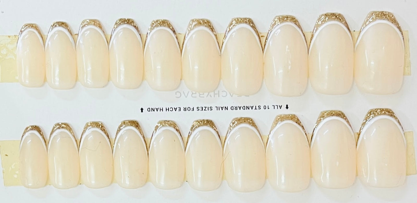 Bling Lined French Tips