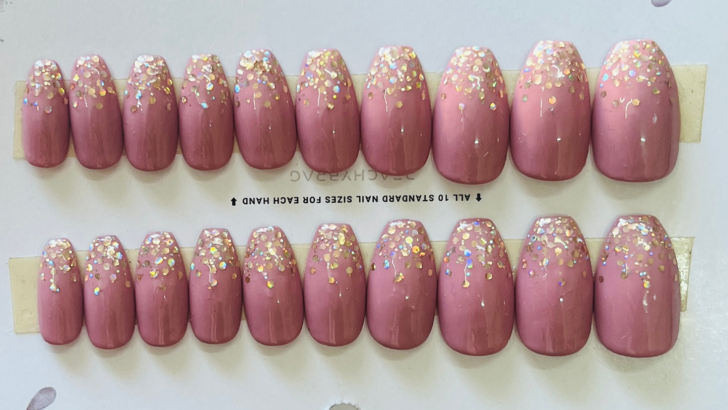 Sparkleland PINK Press Ons