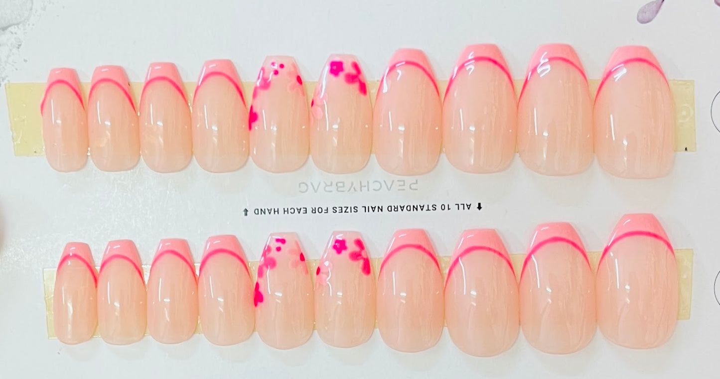 Daisy Drift French PINK Tips