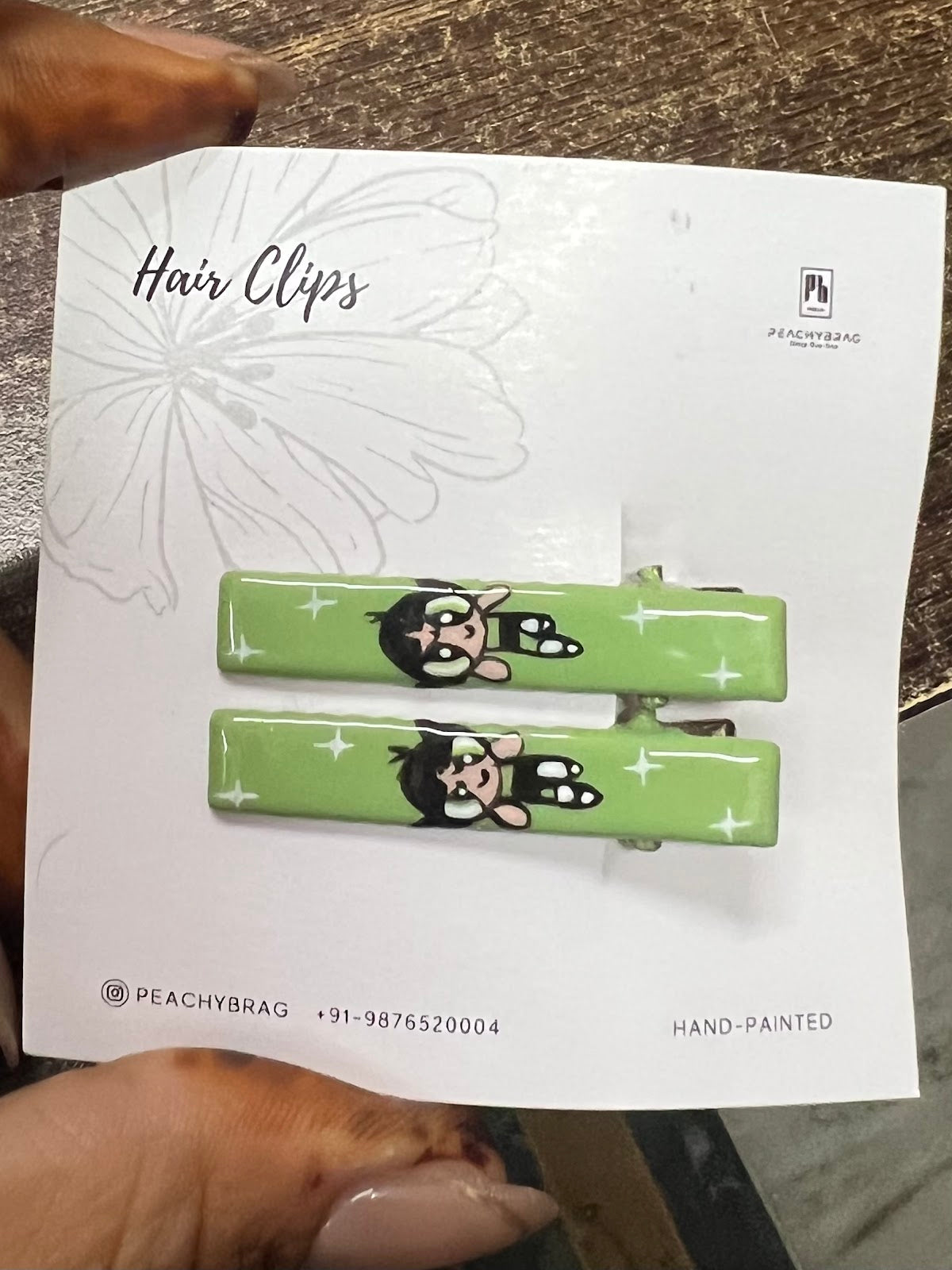 PwrPuff Girl (Buttercup) HairClip