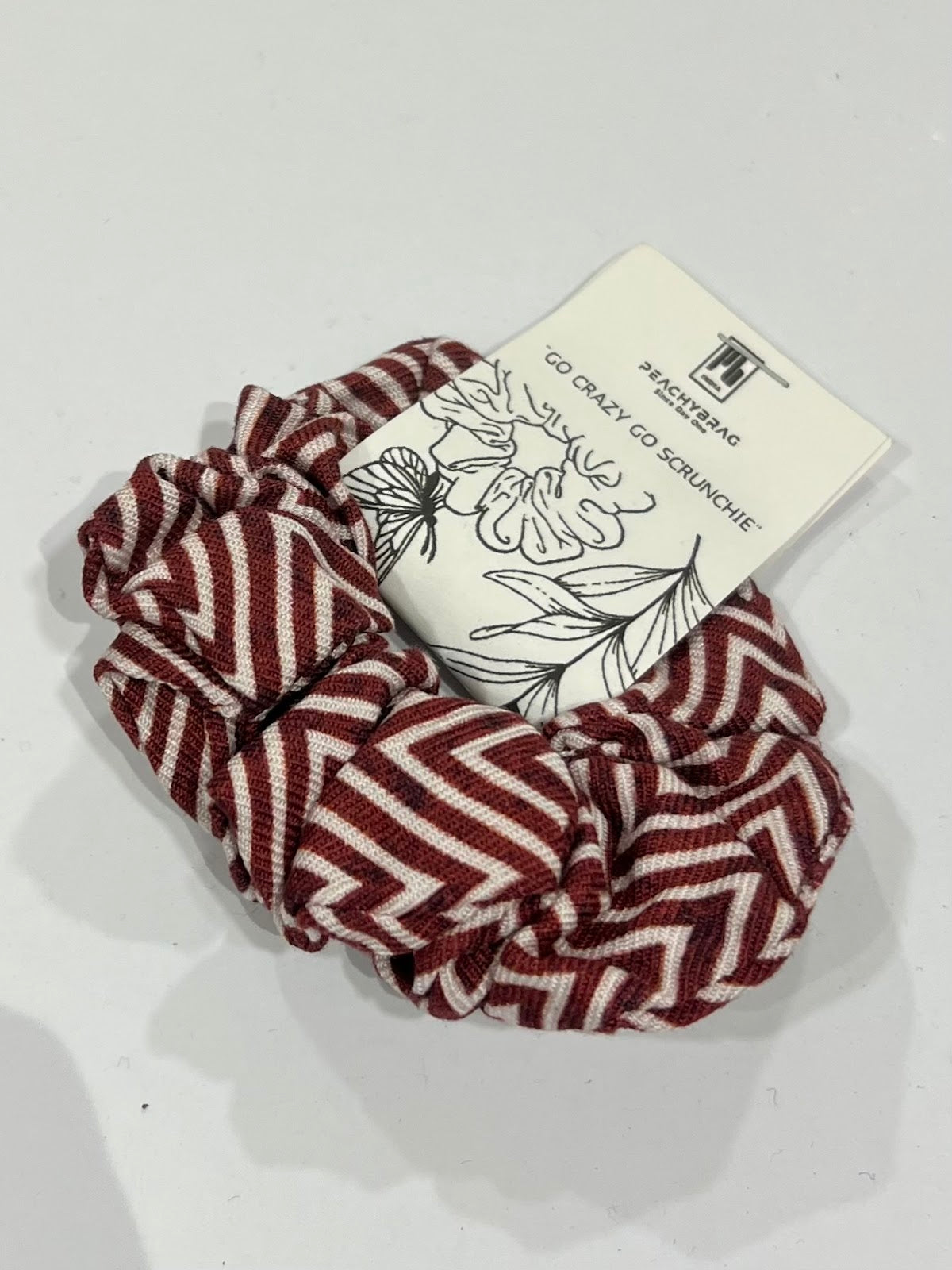 Red Zig Scrunchie
