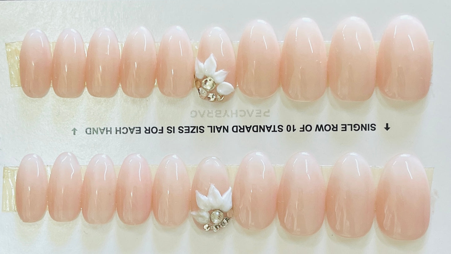 Flora Ombre Nails