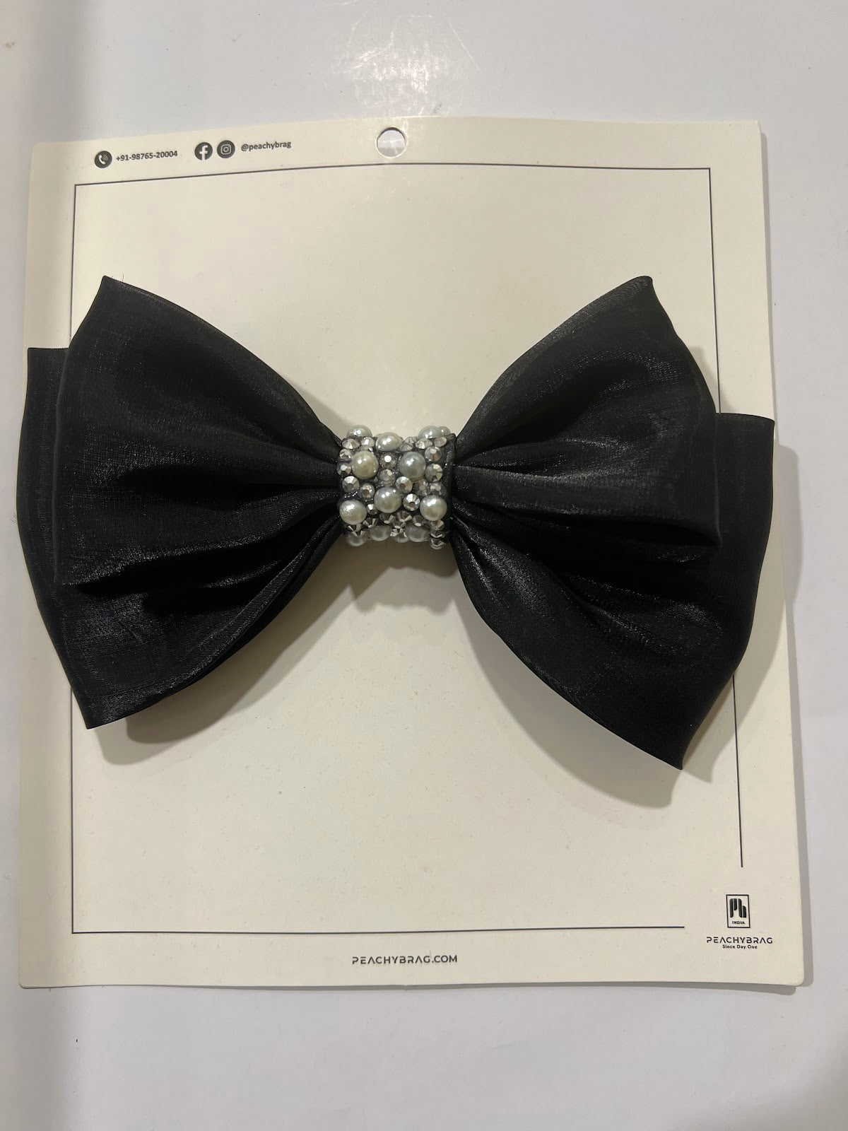 Black Luxe Fly HairBow