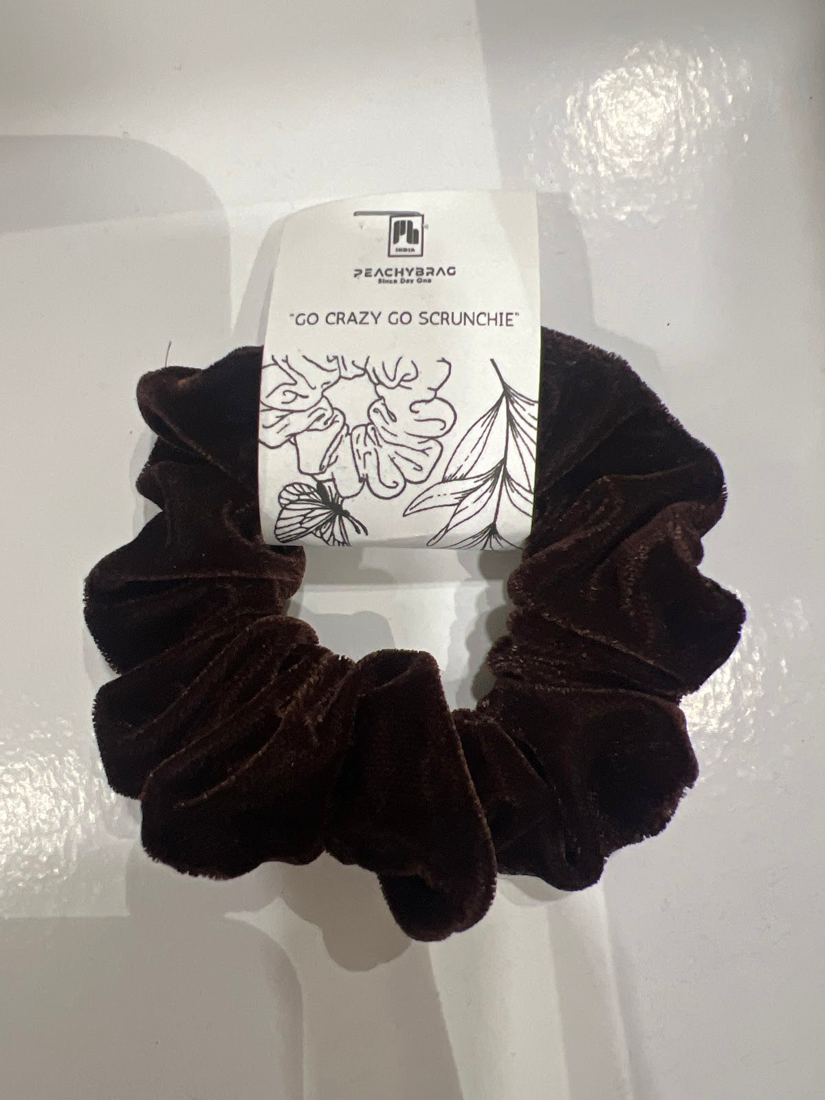 Dark Choco Velvet Scrunchie