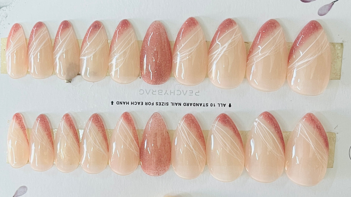 Diamond Silk PINK Nails