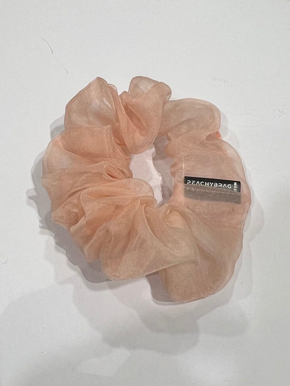 Pink Organza Scrunchie