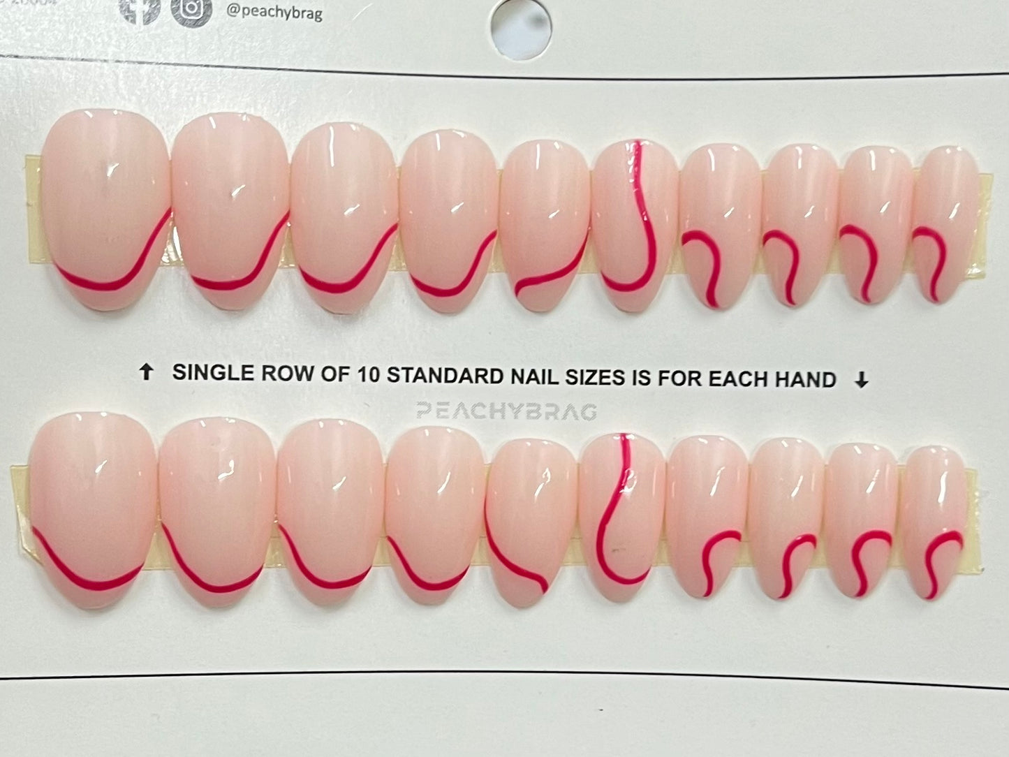 Strawberry Twirl Stick Ons