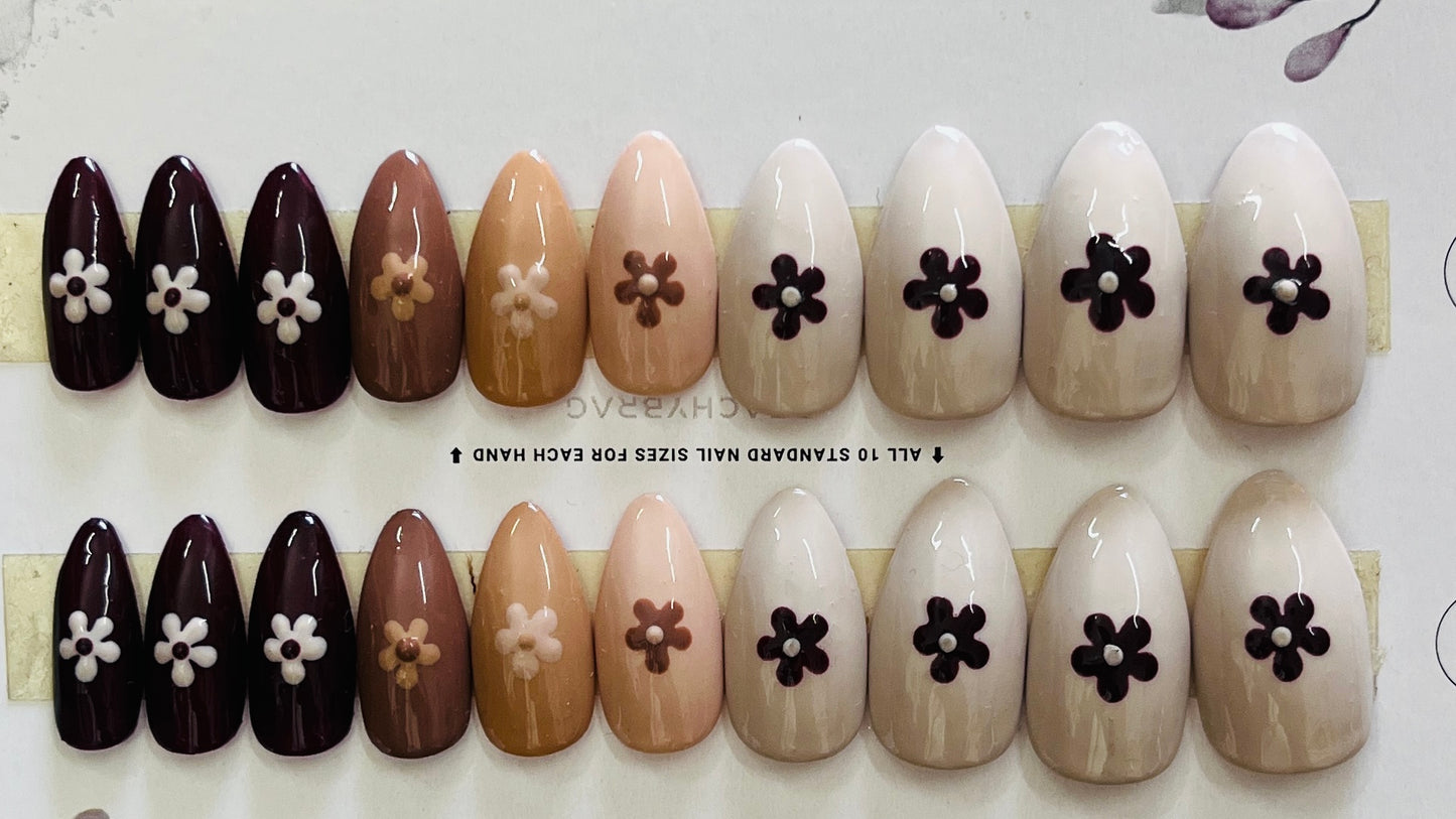 Shades of Autumn Nails