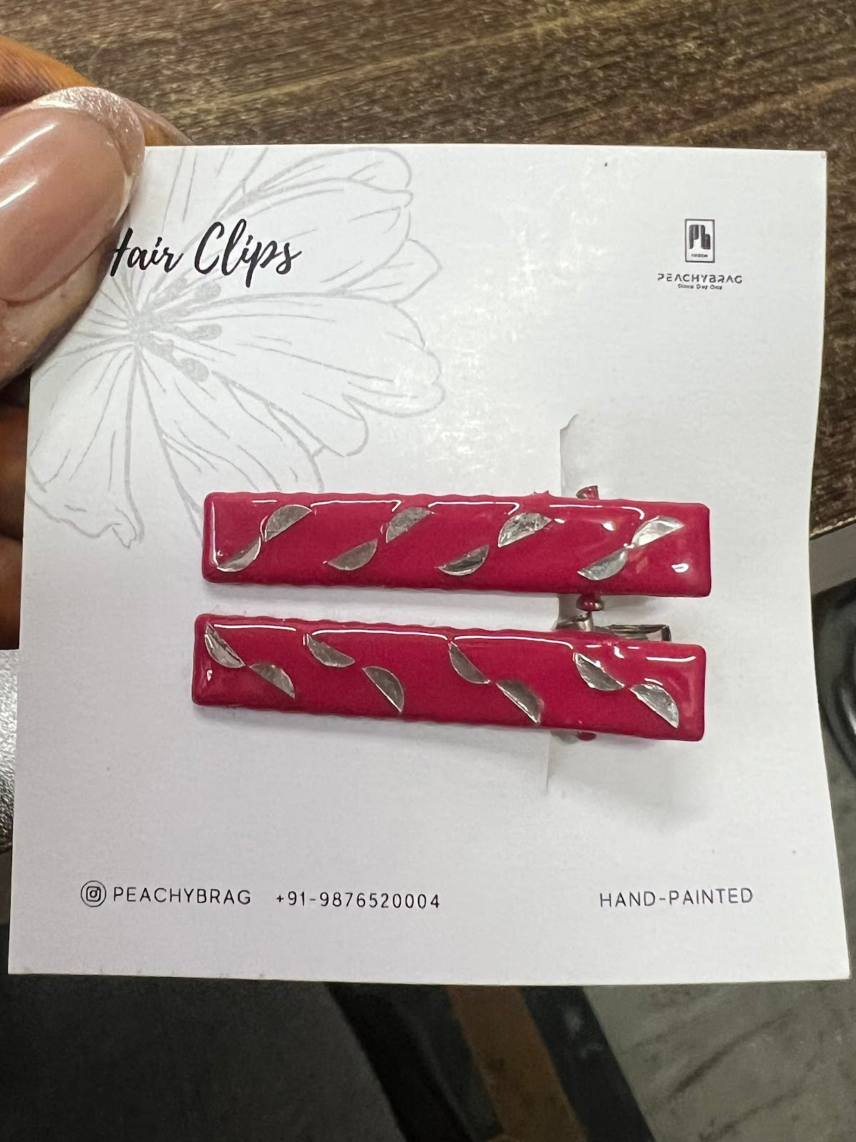 Crimson Mirror HairClip