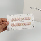 Shooting Flower press-on nails, premium reusable nail set
