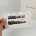 Midnight Rose false nails, premium press-on design