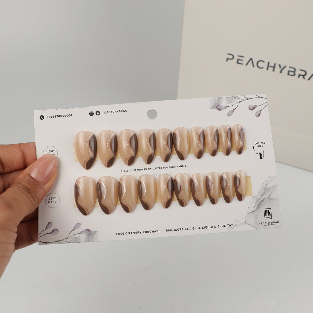 Soft Twirl BROWN Nails