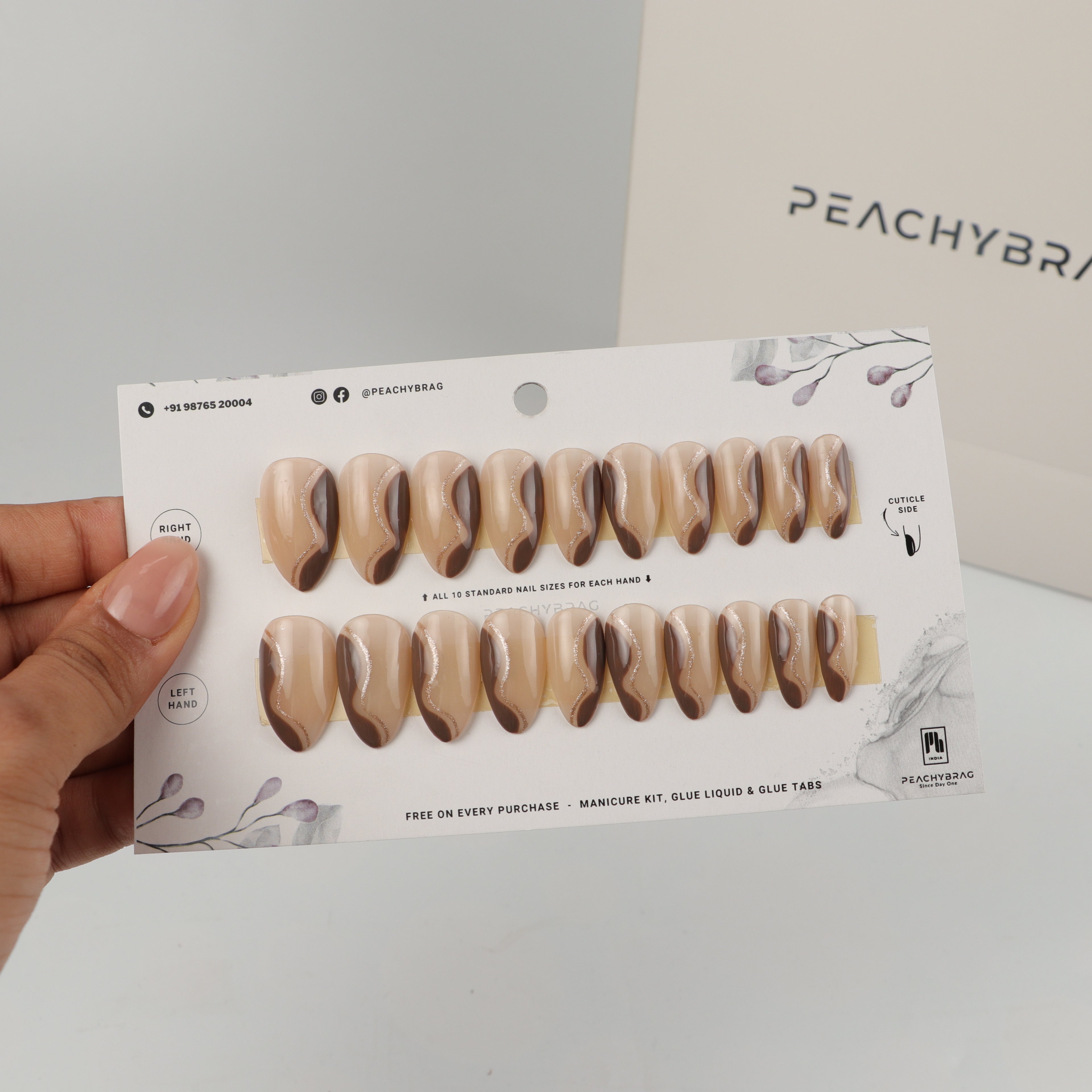 Soft Twirl BROWN Nails