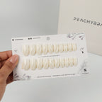 Soft Swirl press-on nails, premium reusable nail set