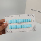Deep Breathe press-on nail set of 20 in standard sizes