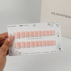 Outlined press-on nails, premium reusable nail set