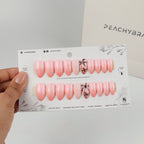 Pink Lagoon false nails, premium press-on design