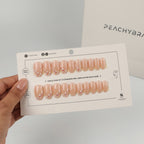 Berry Blossom press-on nail set of 20 in standard sizes