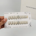 Silk press-on nails, premium reusable nail set