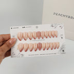 Silk Rose press-on nails, premium reusable nail set