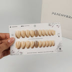Silk Gold press-on nails, premium reusable nail set