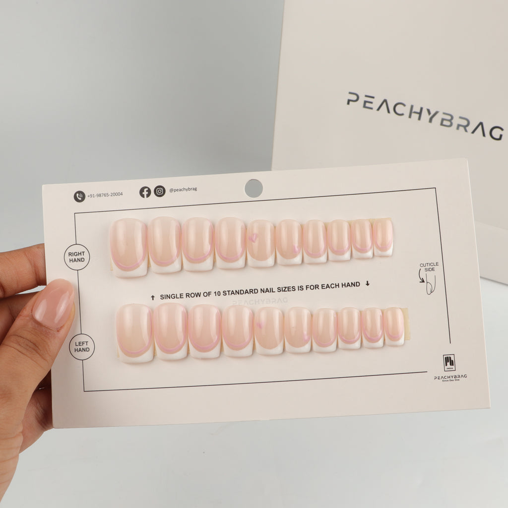 Love Bubble press-on nails, exclusive reusable nail set