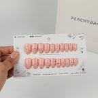 Tropical Speckle press-on nail set of 20 in standard sizes