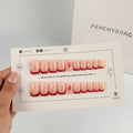 Coral Bloom press-on nails, exclusive reusable nail set