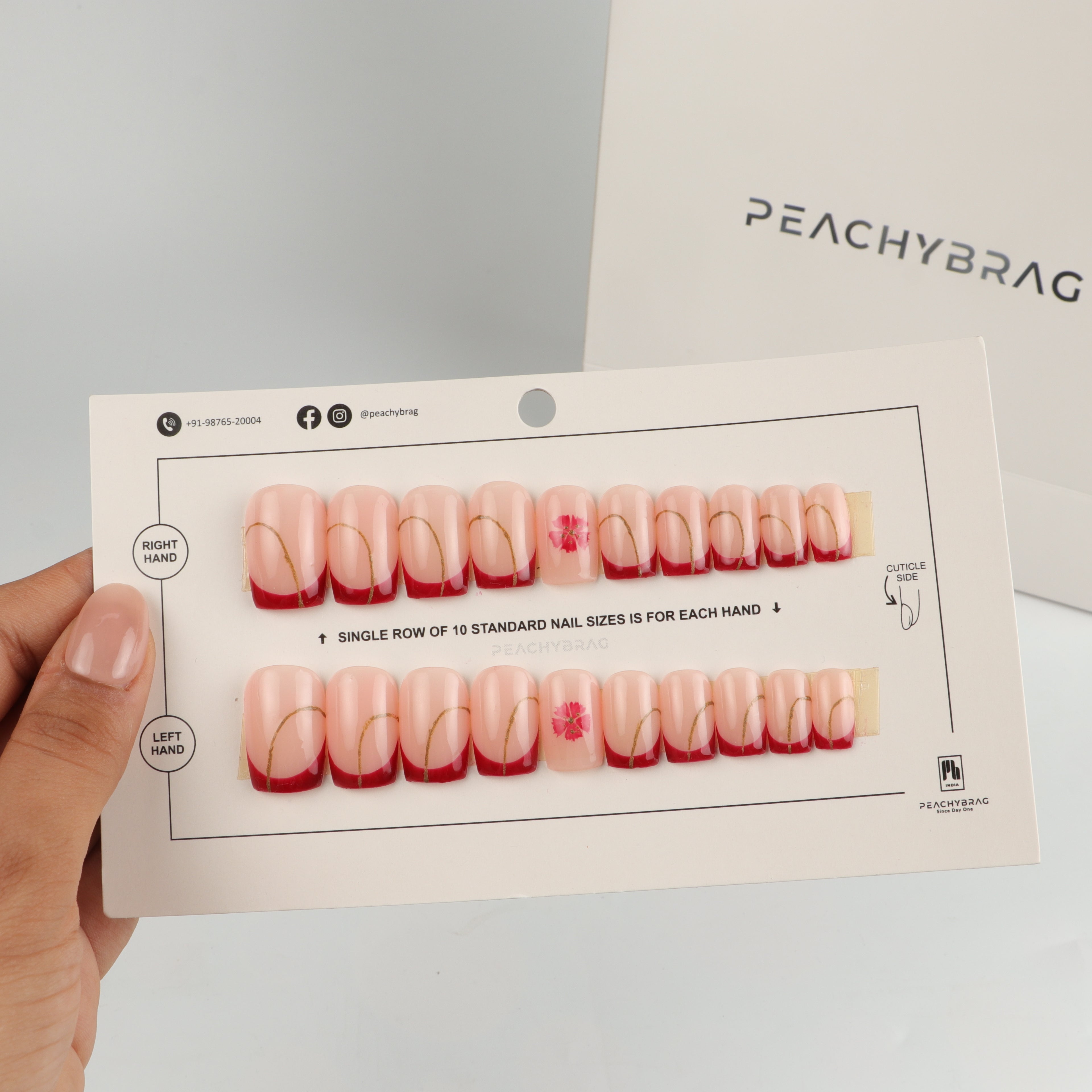 Coral Bloom Nails