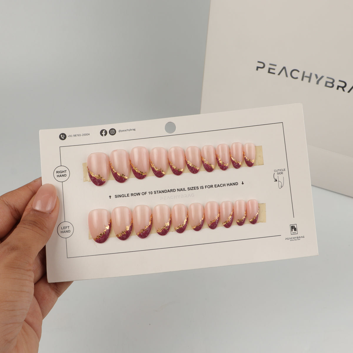 Foil Veil press-on nails, exclusive reusable nail set, view 9