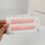 Chevron press-on nail set of 20 in standard sizes