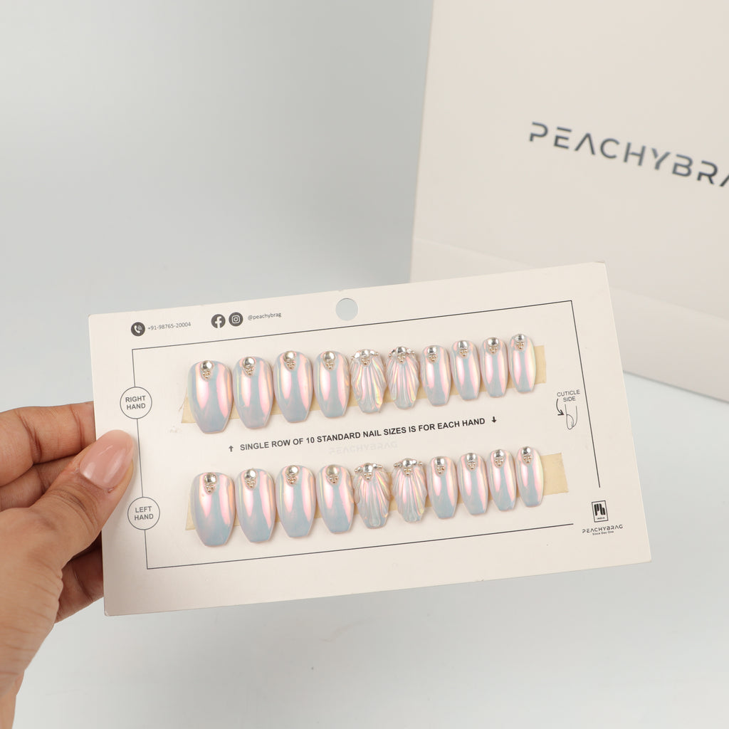 Opal Luxe press-on nail set of 20 in standard sizes