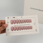 Pearl Glam press-on nail set of 20 in standard sizes