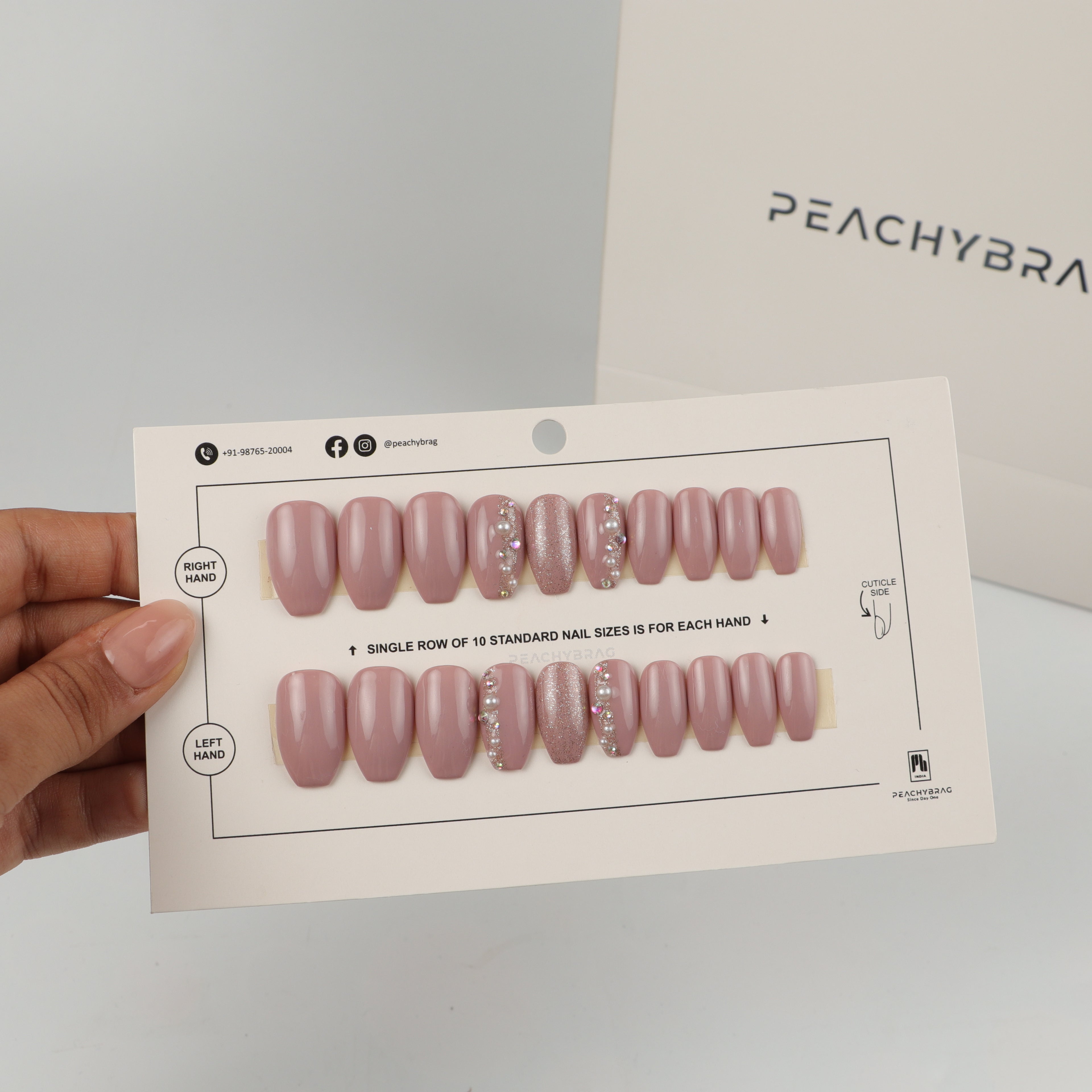 Pearl Glam Nails