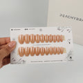Caramel Glitter Press Ons