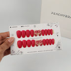 Hot Kiss press-on nail set of 20 in standard sizes