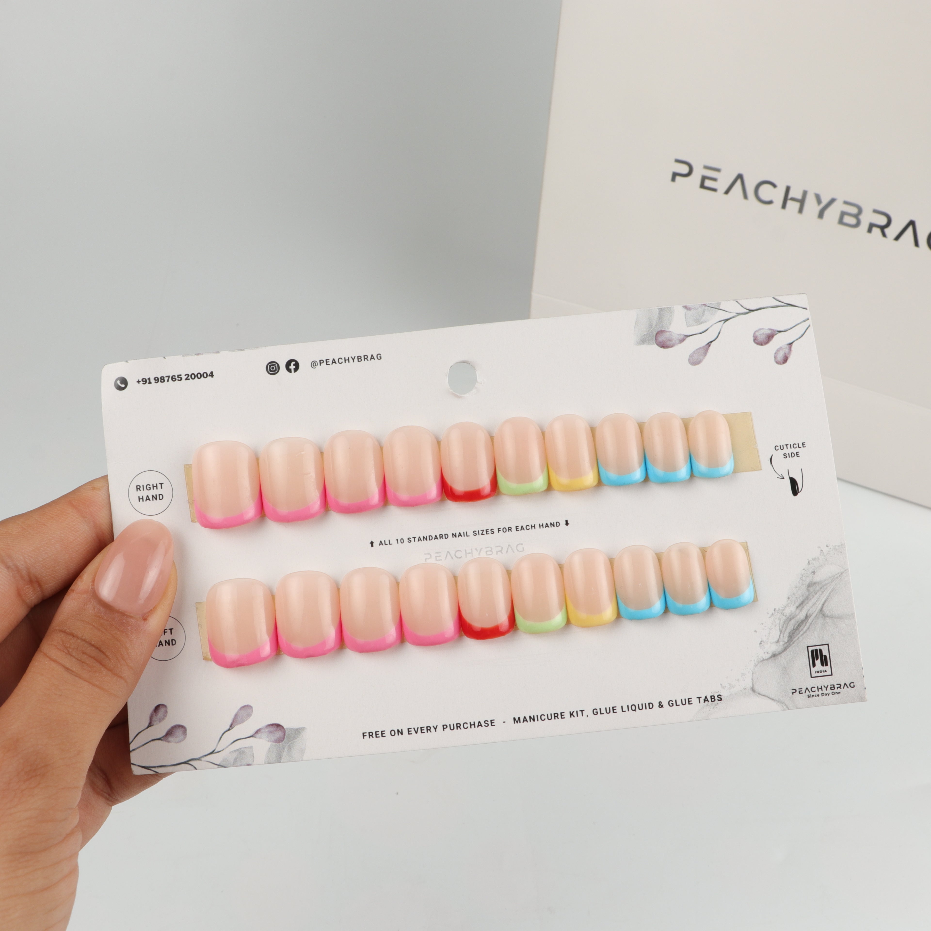 Colorful French Nails
