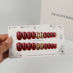 Mirror Mosaic press-on nail set of 20 in standard sizes