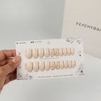 Frappe Flower press-on nail set of 20 in standard sizes