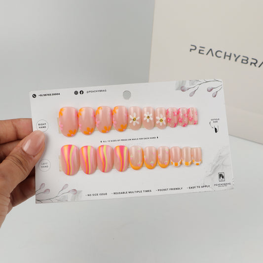 Beach Cocktail Gel Nails
