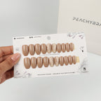 Sand Swirl press-on nail set of 20 in standard sizes