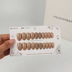 Desert Leopard press-on nail set of 20 in standard sizes