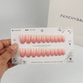 Blush Ombre press-on nails, premium reusable nail set