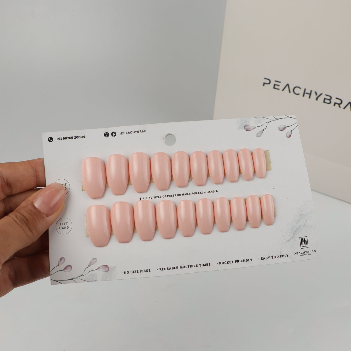 Happy Soul press-on nail set of 20 in standard sizes