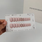 Dream Rose press-on nail set of 20 in standard sizes
