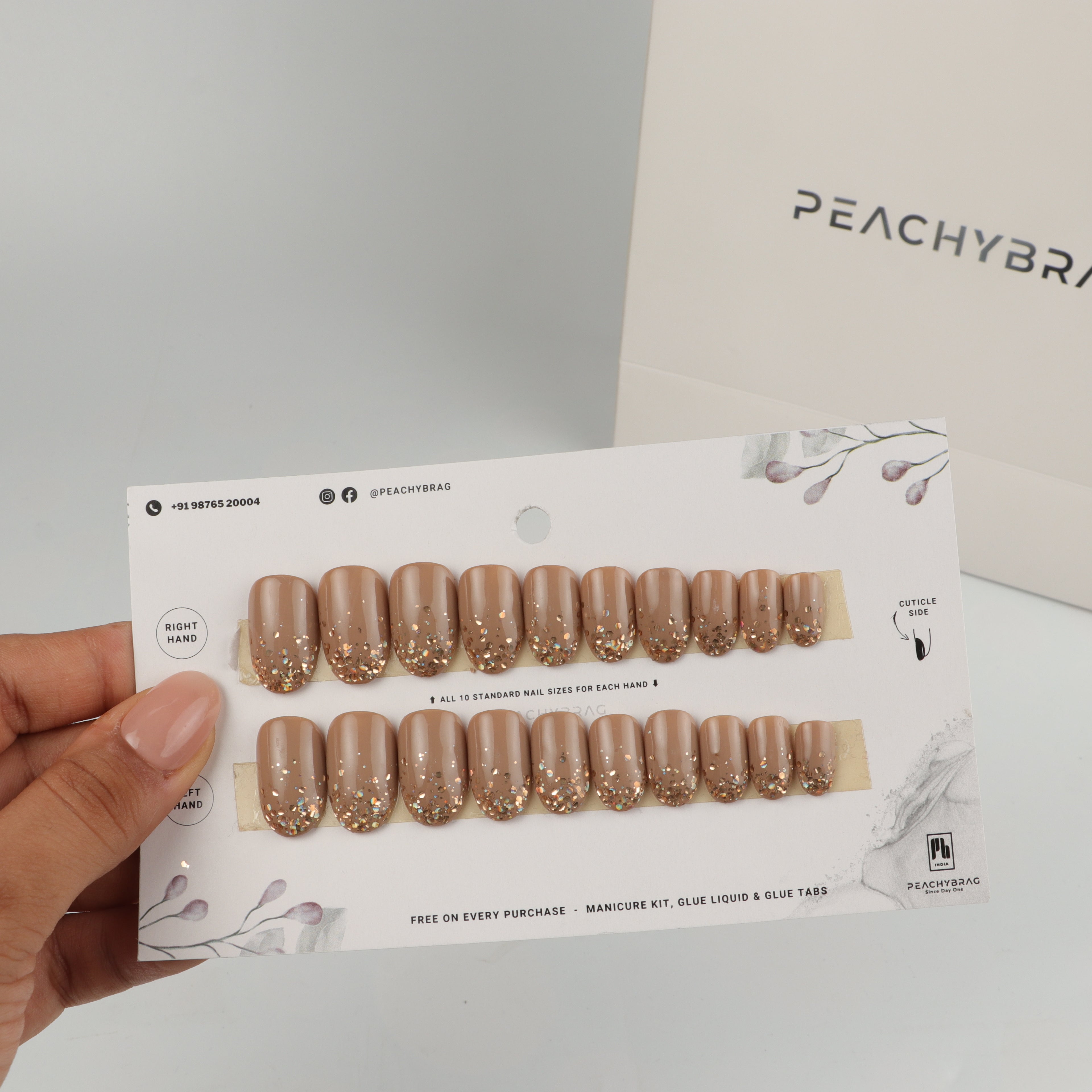 SparkLand BEIGE Nails
